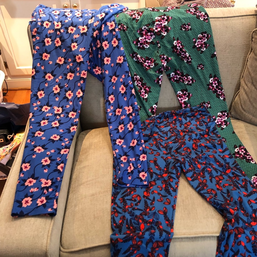 3 lularoe nwot leggings tall and curve size.
